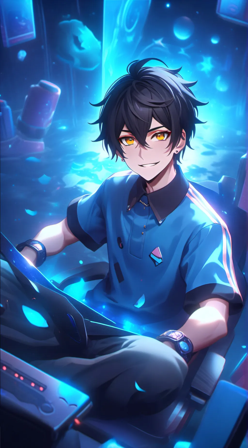 ai character: Sebastián  background