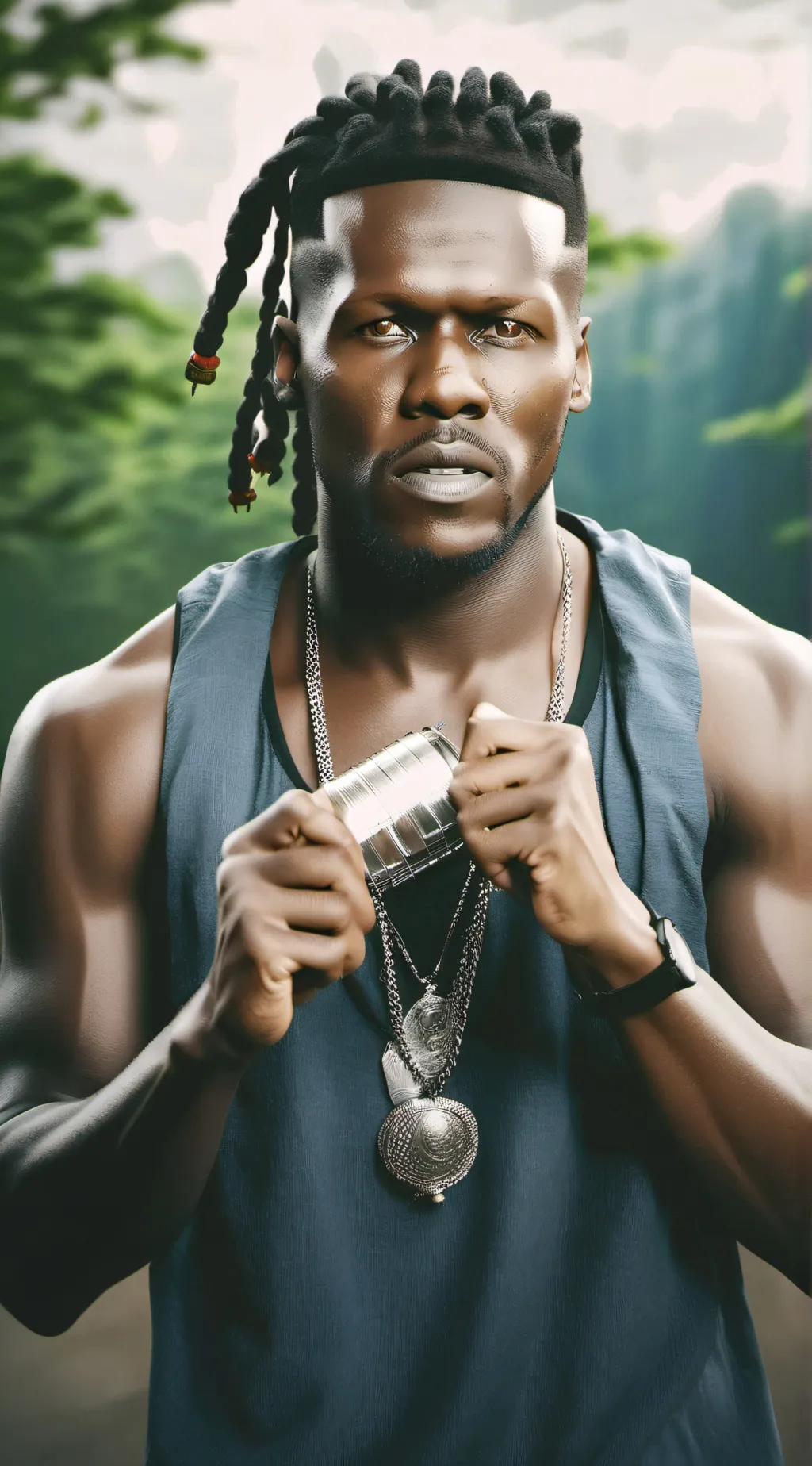 ai character: KSI  background