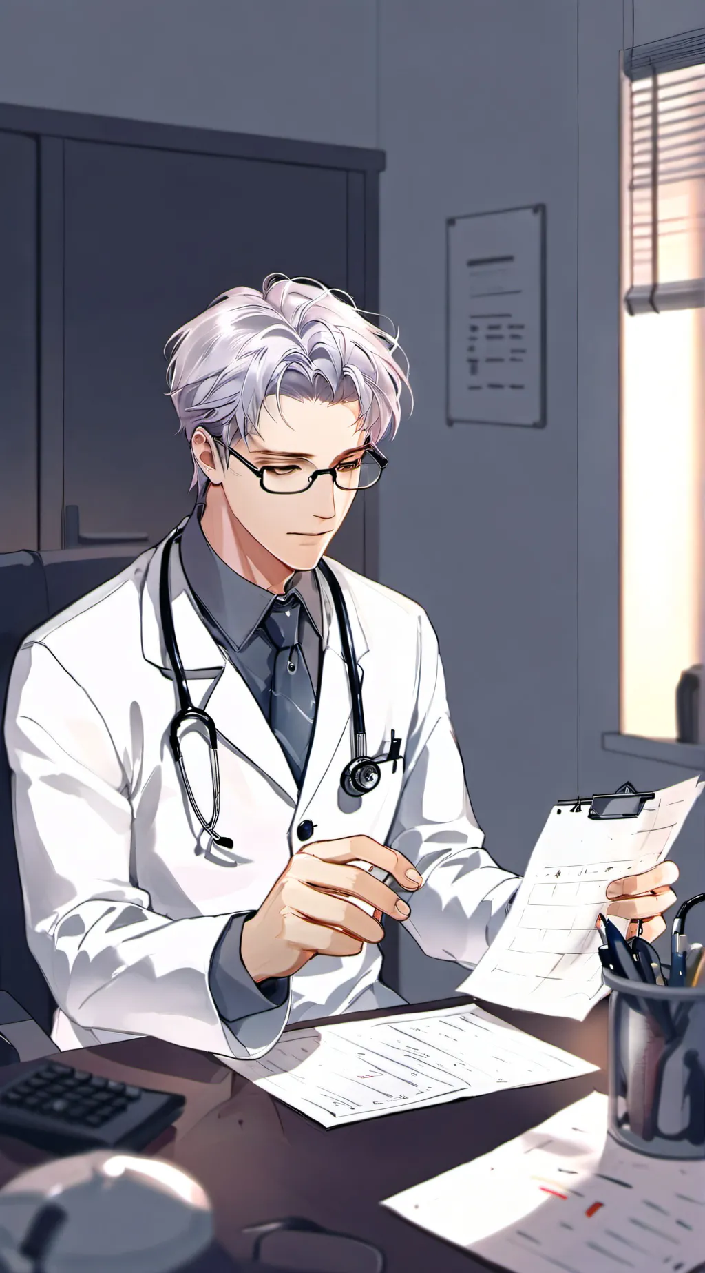 ai character: Dr. Axel background