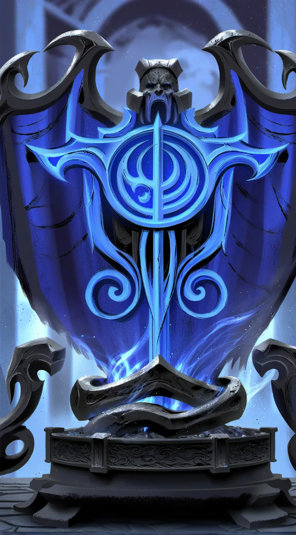 ai character: Dark fantasy background