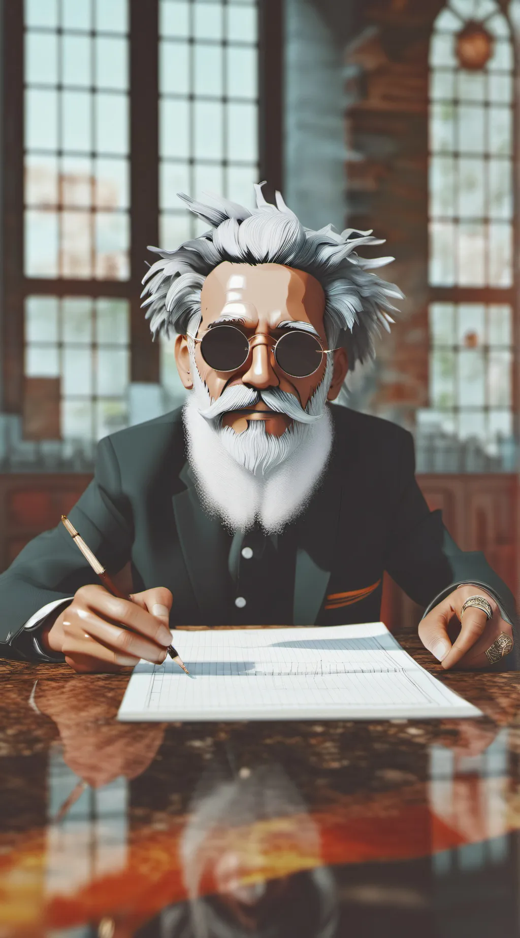 ai character: Earths Lesson background