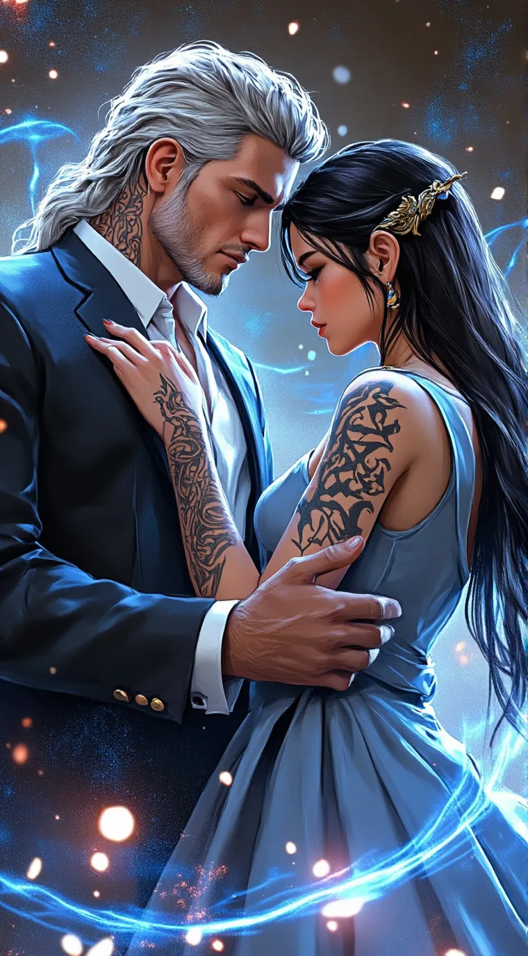 ai character: Dahlia and Everest background