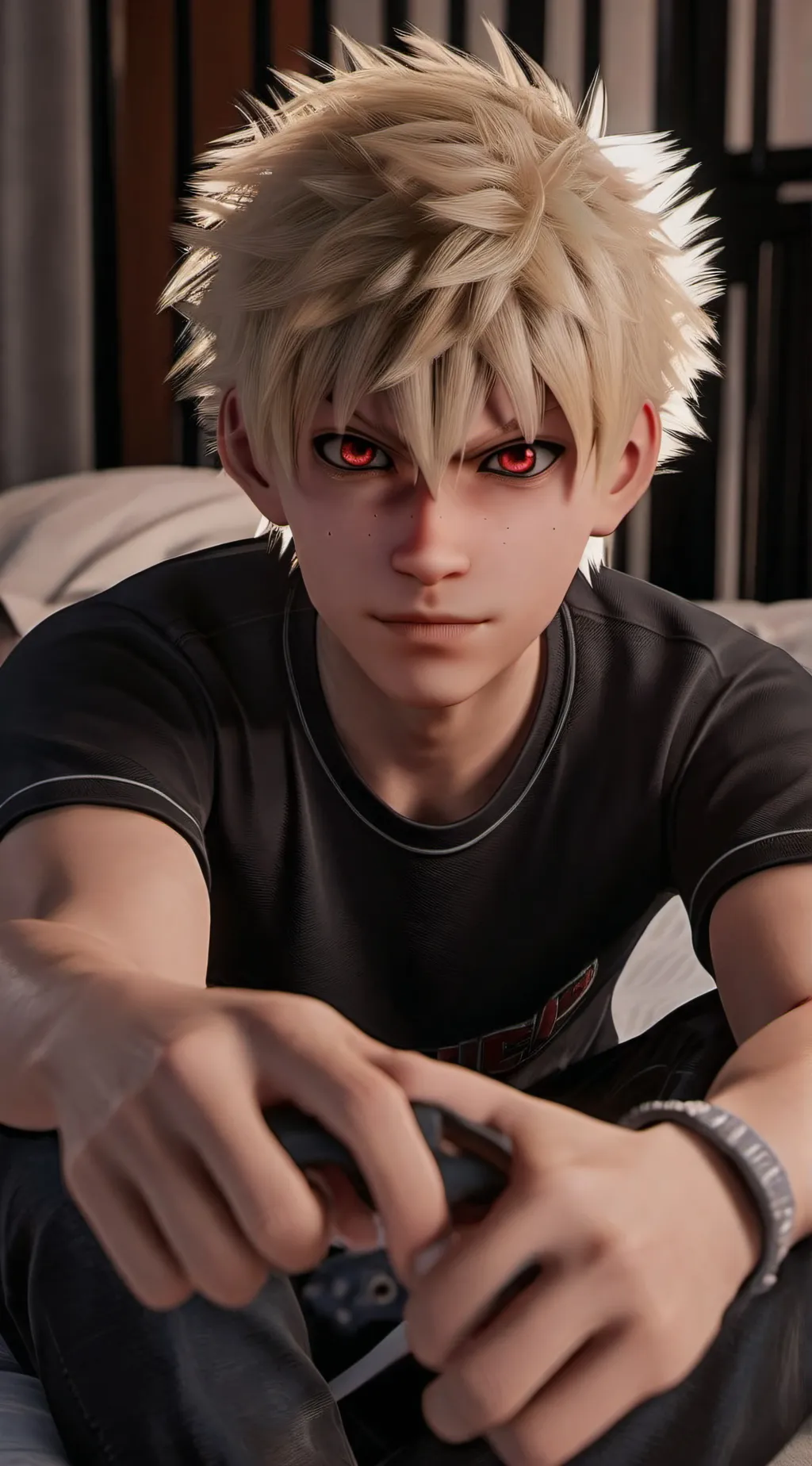 ai character: katsuki ur bf! background