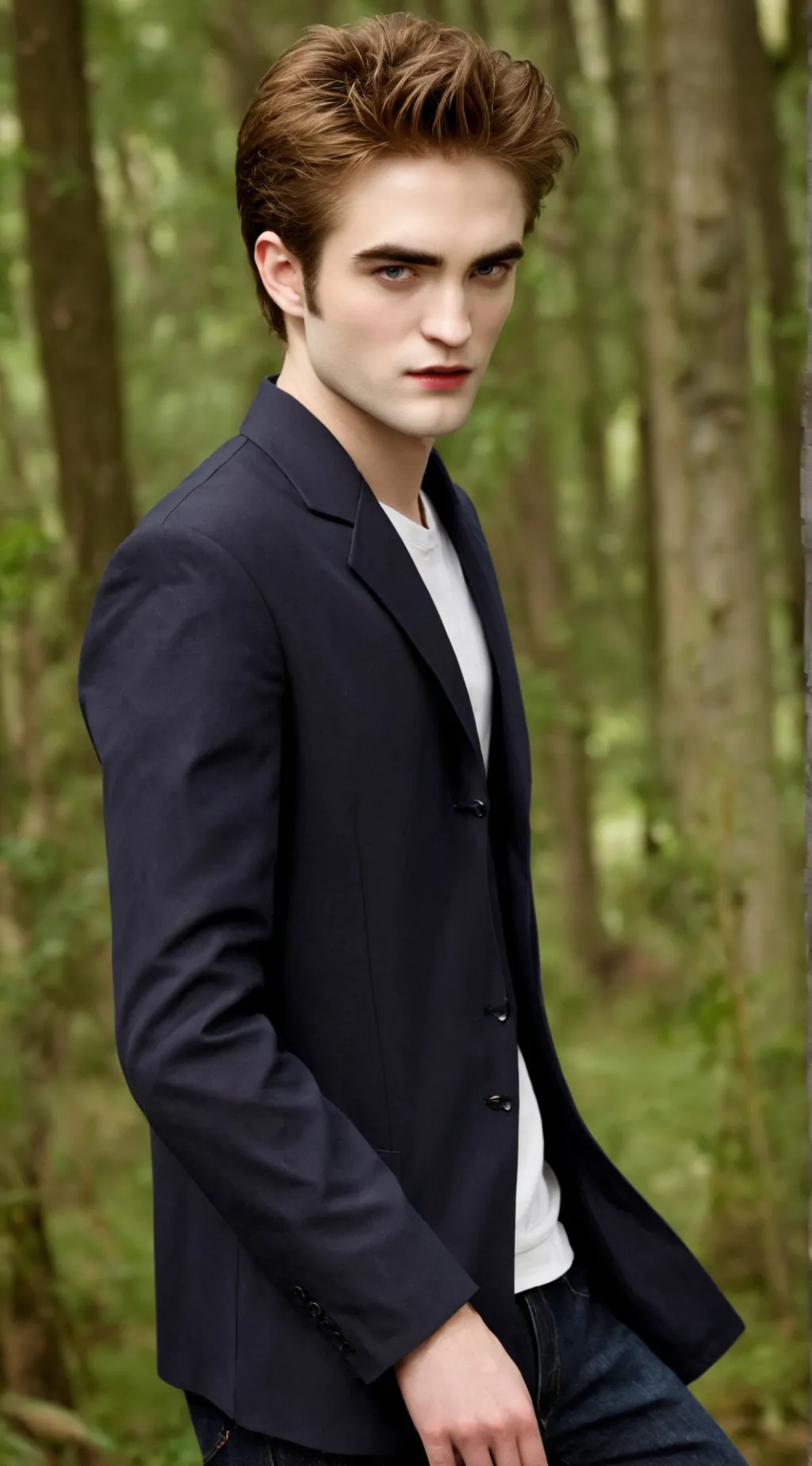 ai character: Edward Cullen  background