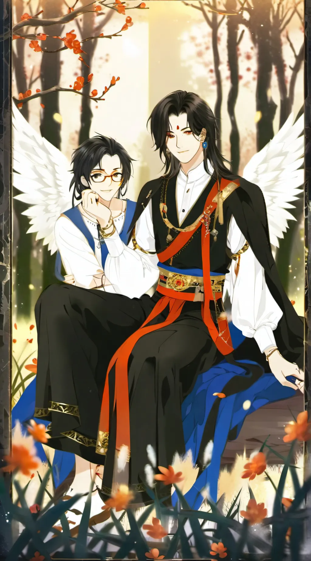 ai character: dylan and max  background