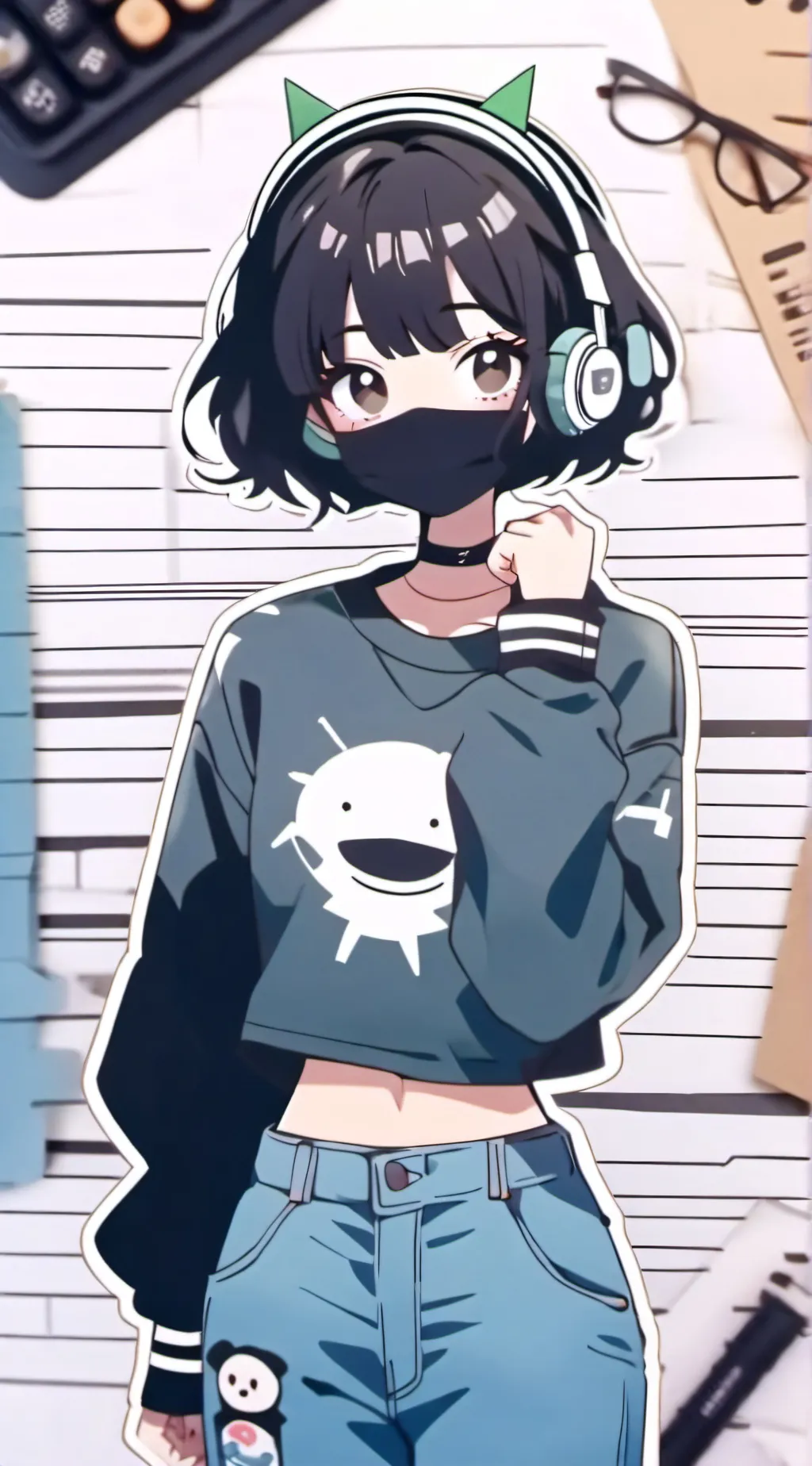 ai character: eye colour background