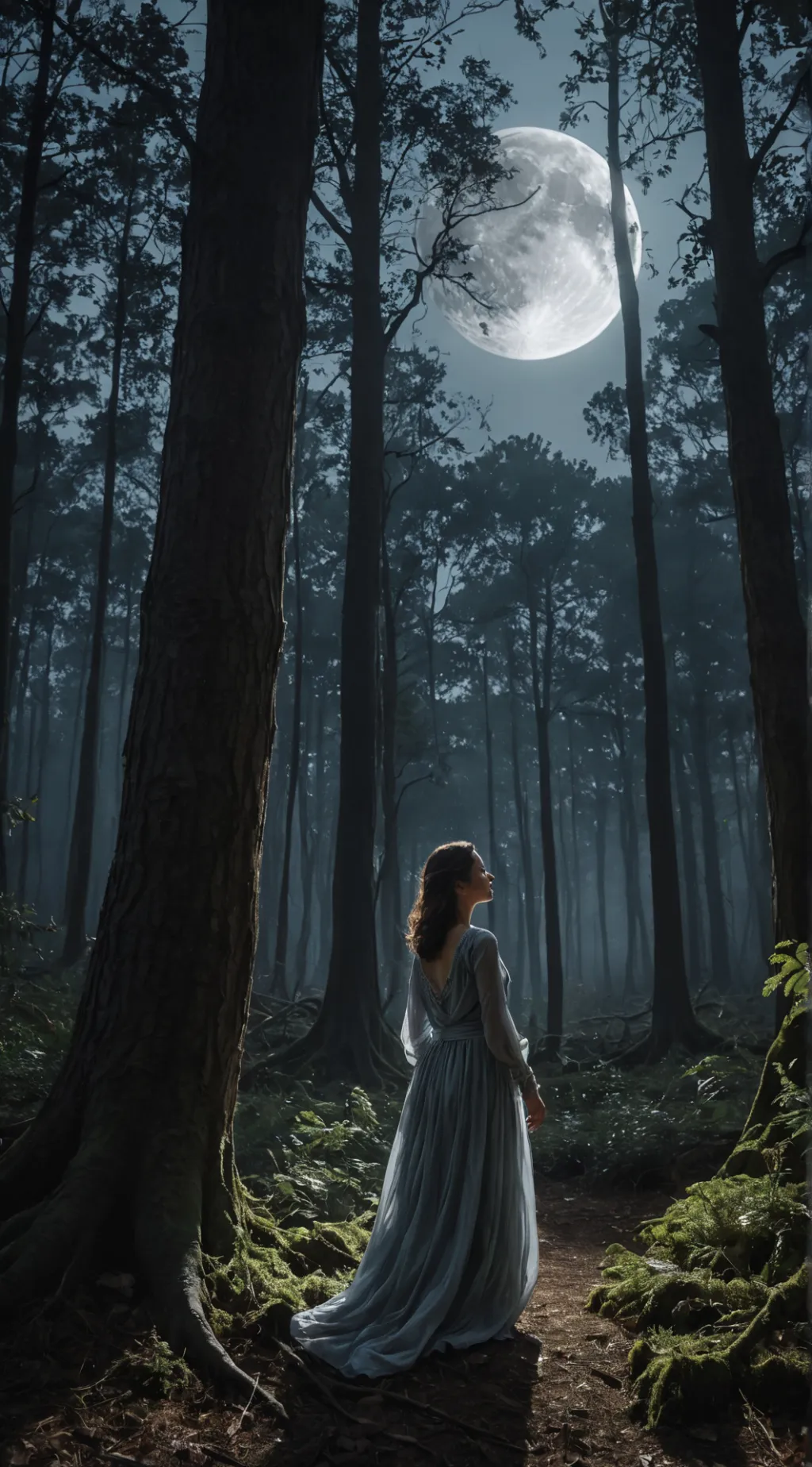 ai character: Selene Nocturna  background