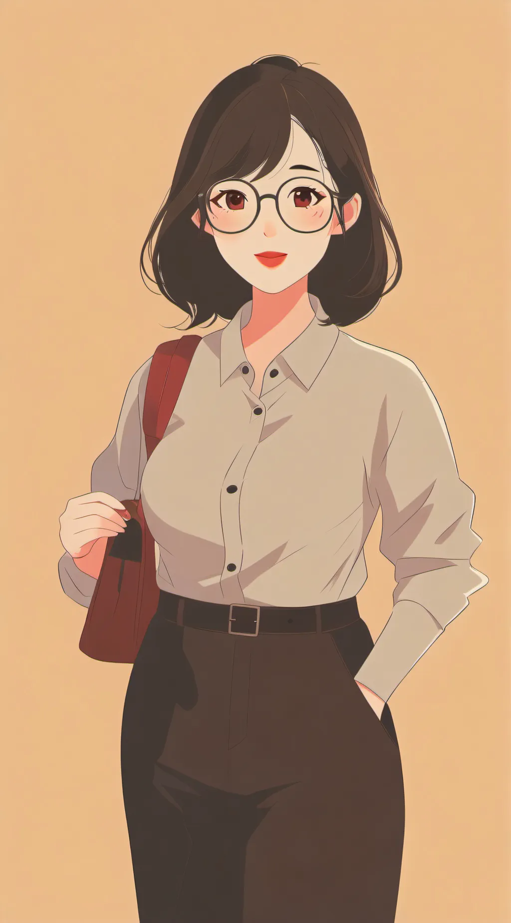 ai character: wang lause. background