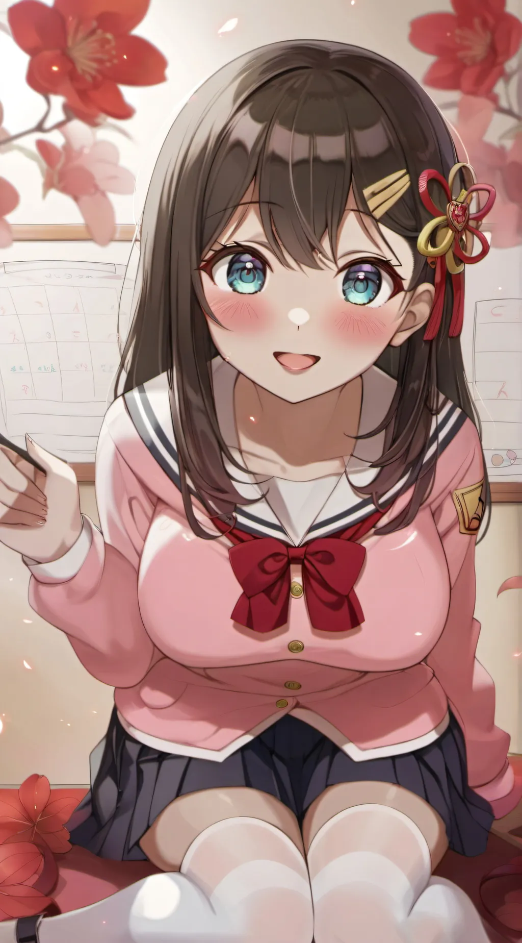 ai character: sprunki  🩷🩶❤️ background