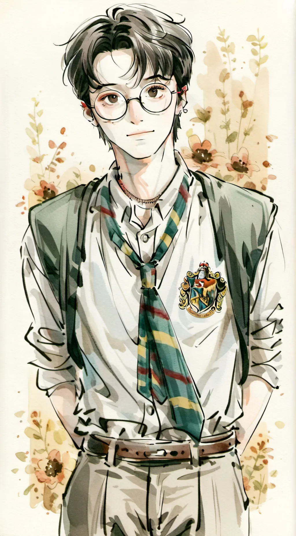 ai character: Harry Potter  background