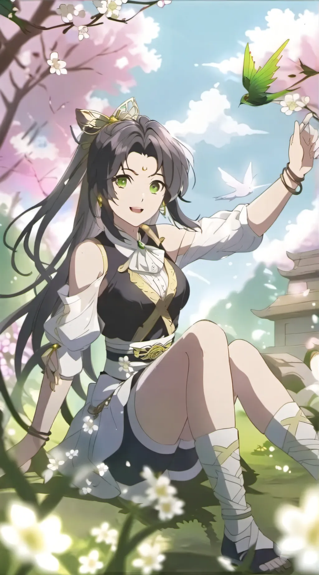 ai character: Anime Girl background