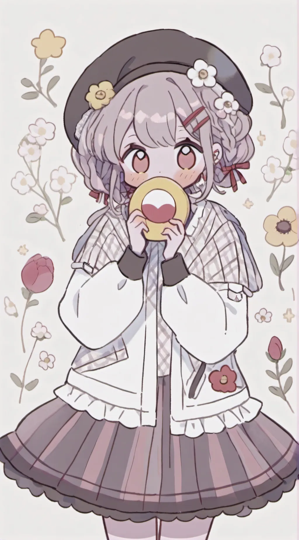 ai character: little gril background