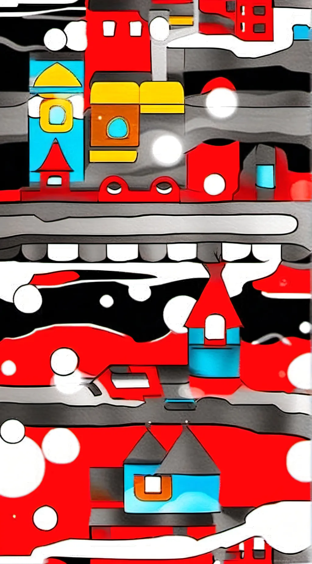 ai character: sprunki Christmas  background