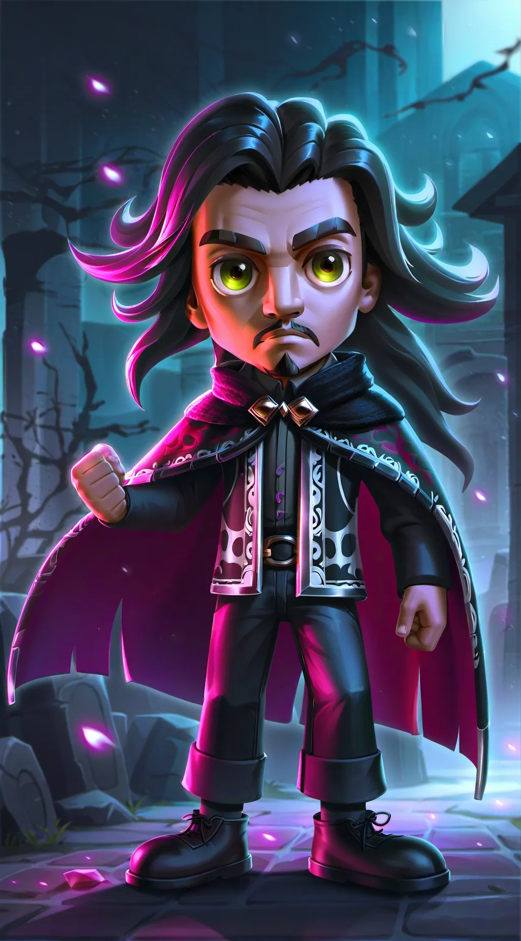 ai character: The Time-Traveling background