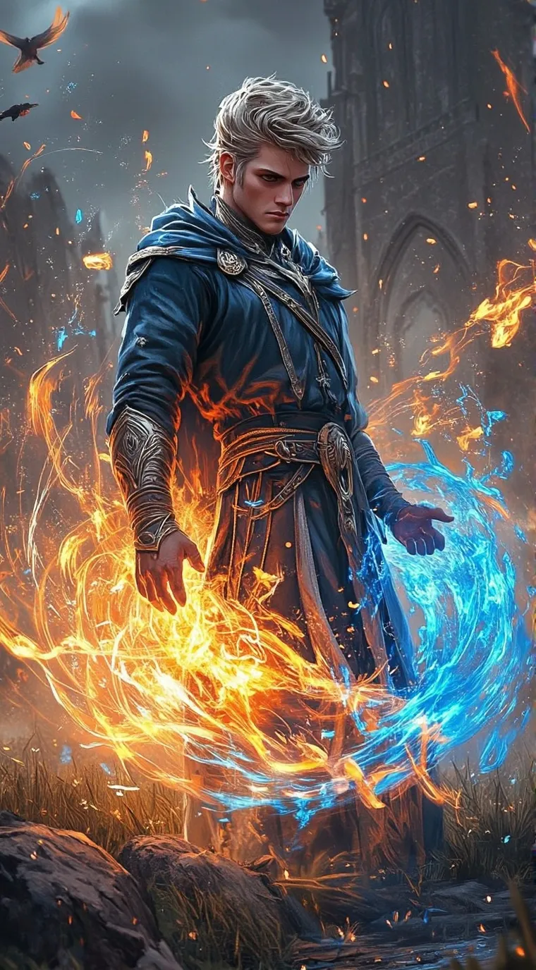 ai character: elements background