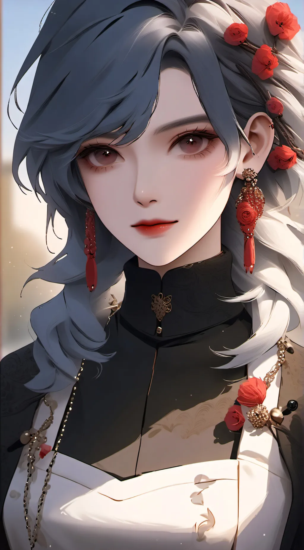 ai character: sky background