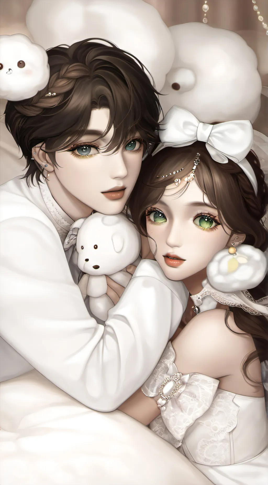 ai character: nathan and Katie background