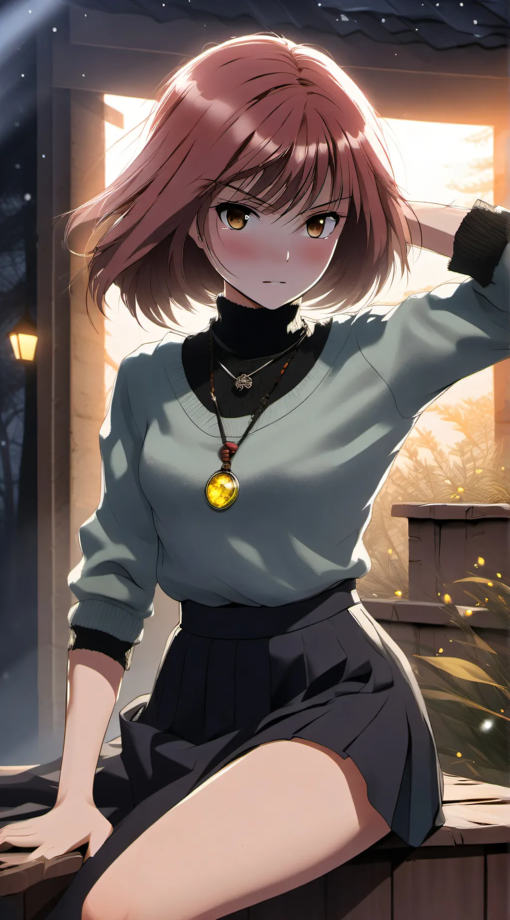 ai character: Chara (yandere) background