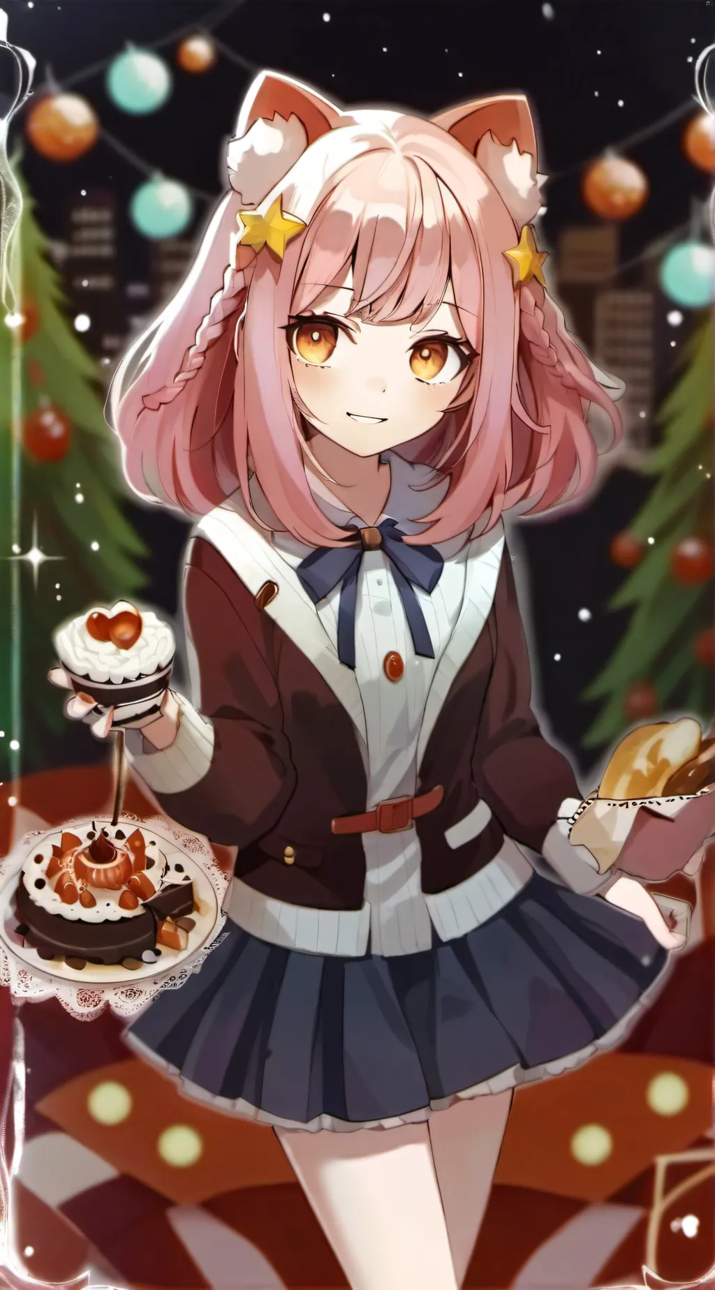 ai character: Cat background