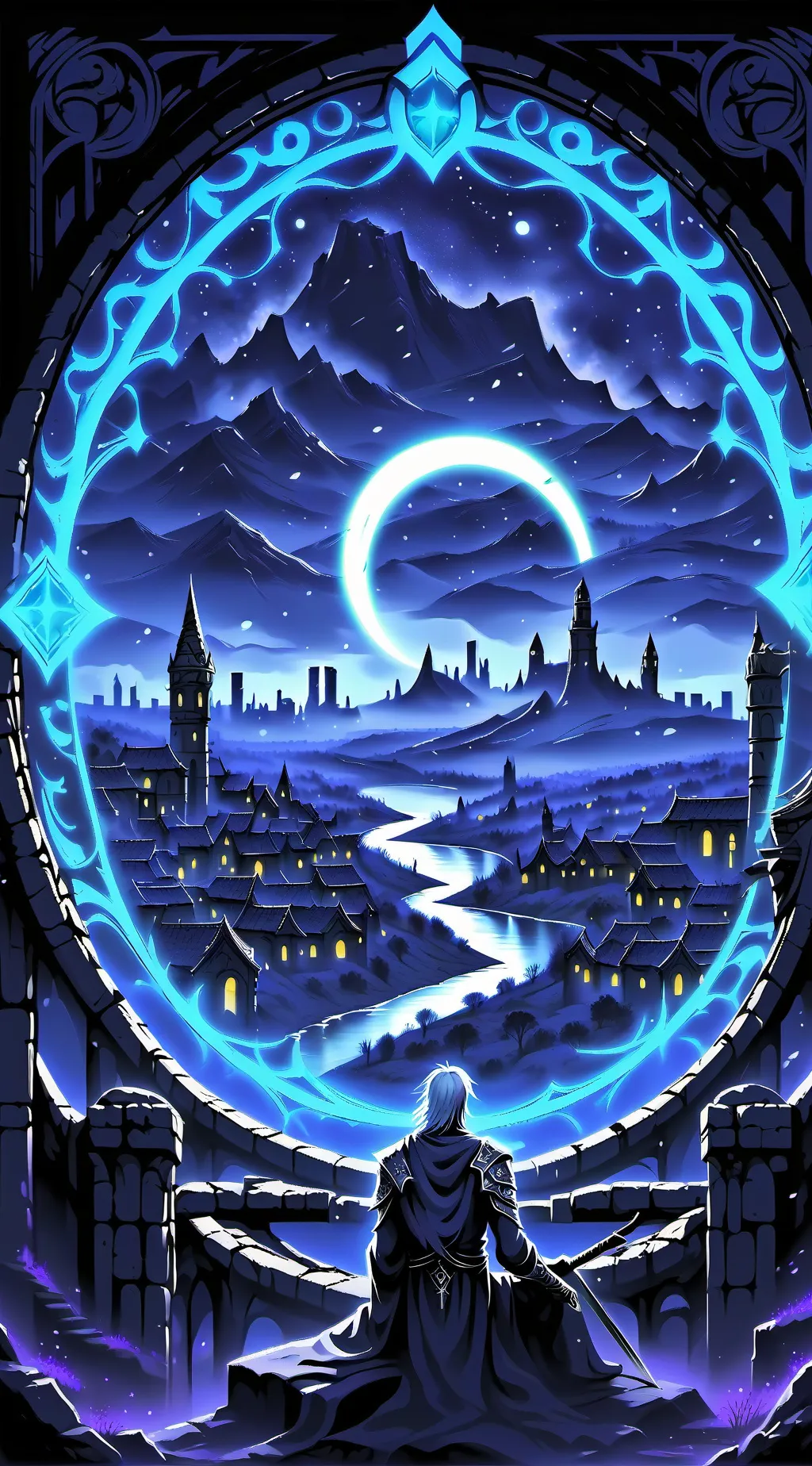 ai character: life but as a man background