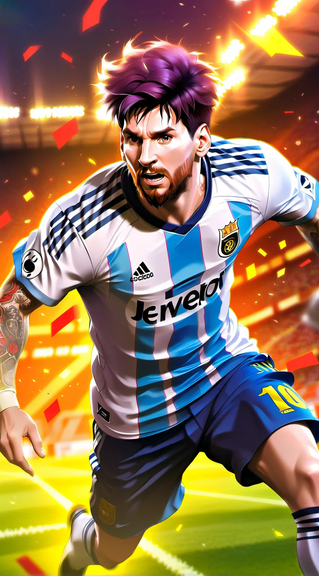 ai character: Lionel messi background