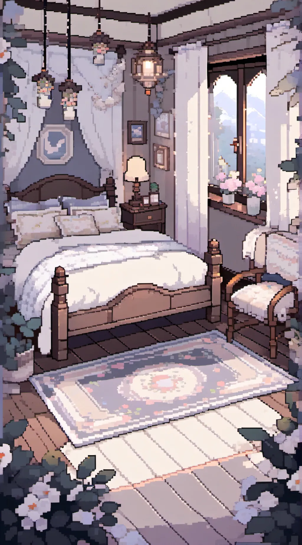 ai character: Fpe sleepover background