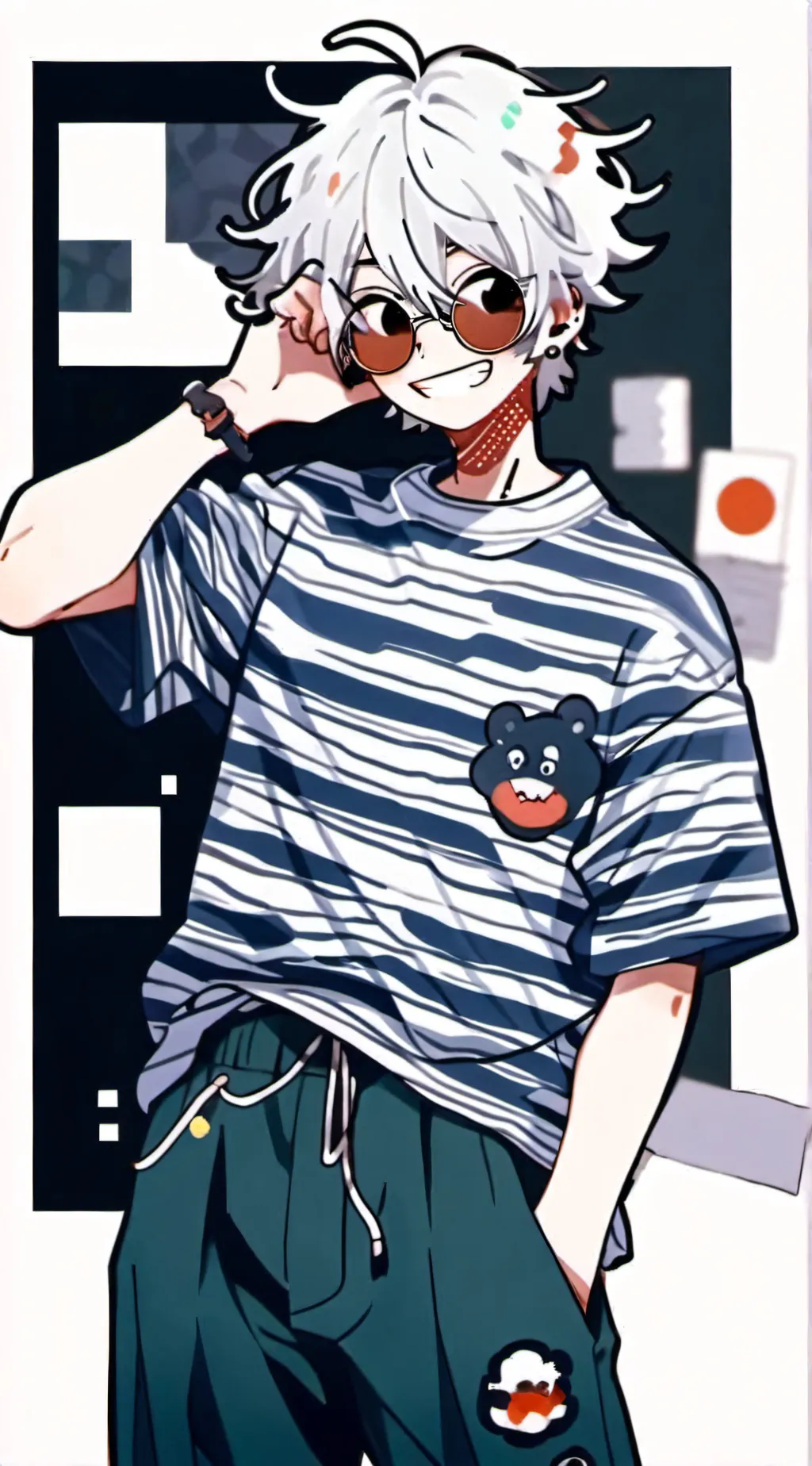 ai character: Zero (OC🤍) background