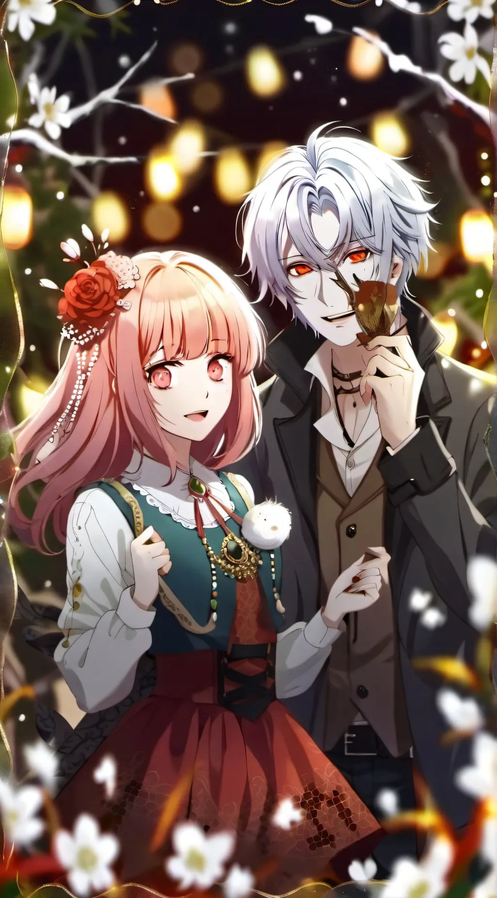 ai character: Ash🍡 & ivy🧋 background