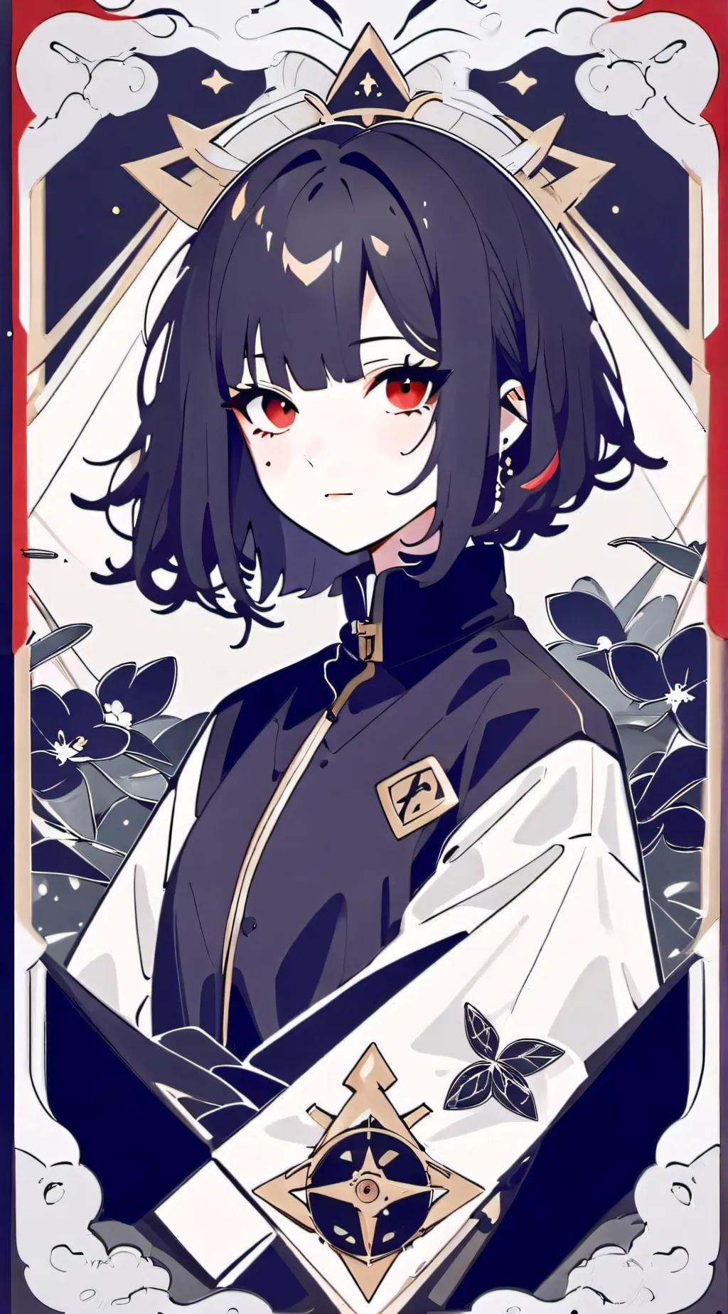 ai character: akademi high schoo background