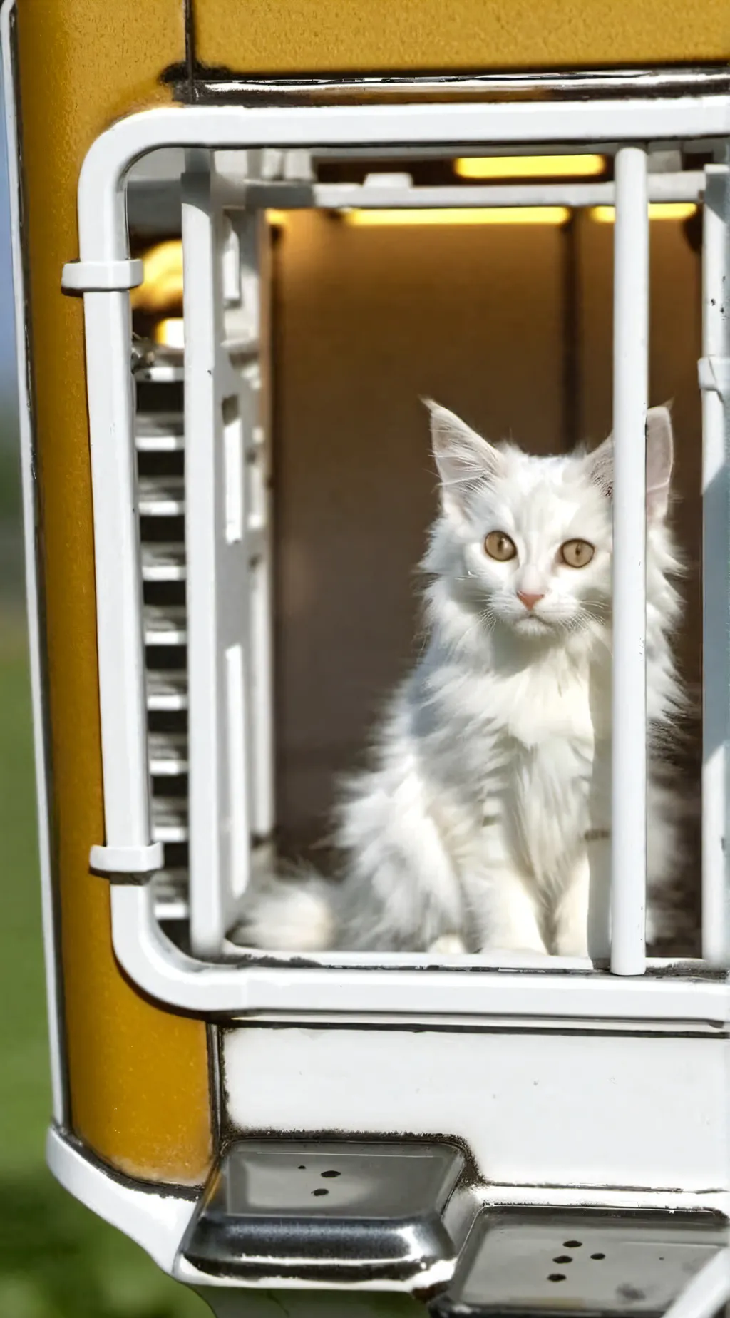 ai character: Cat machine background