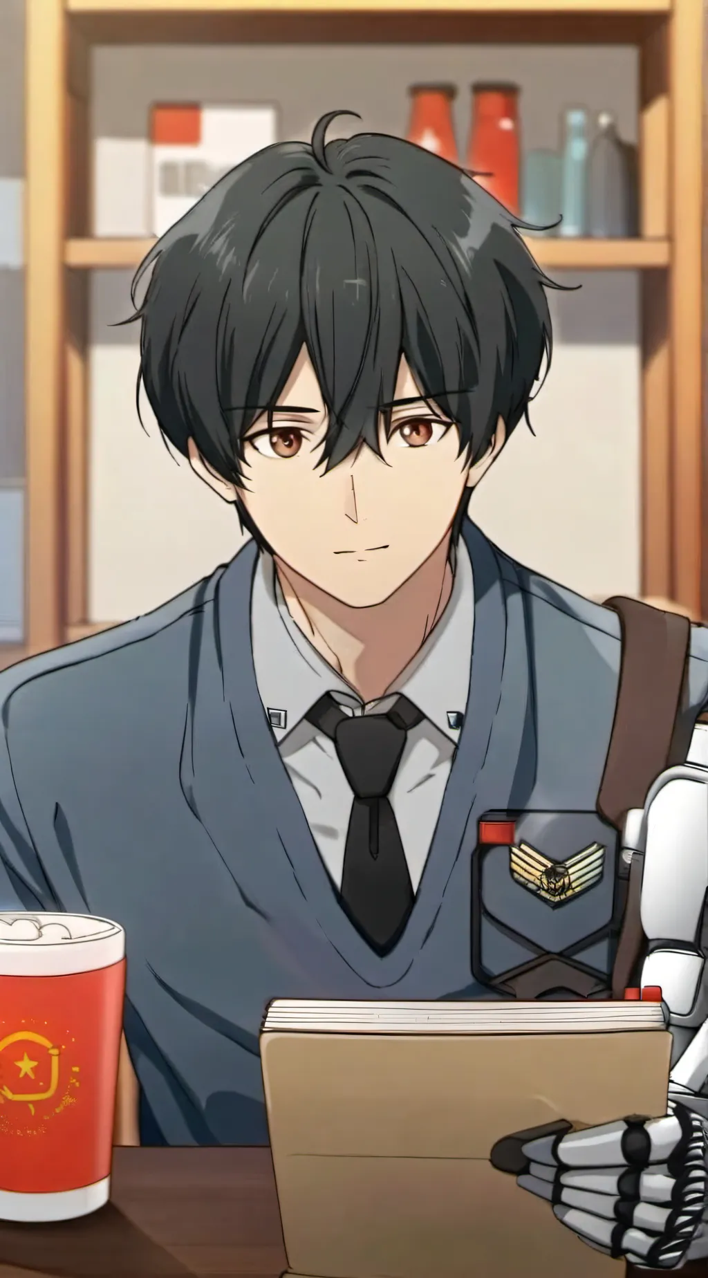 ai character: inaho kaizuka  background