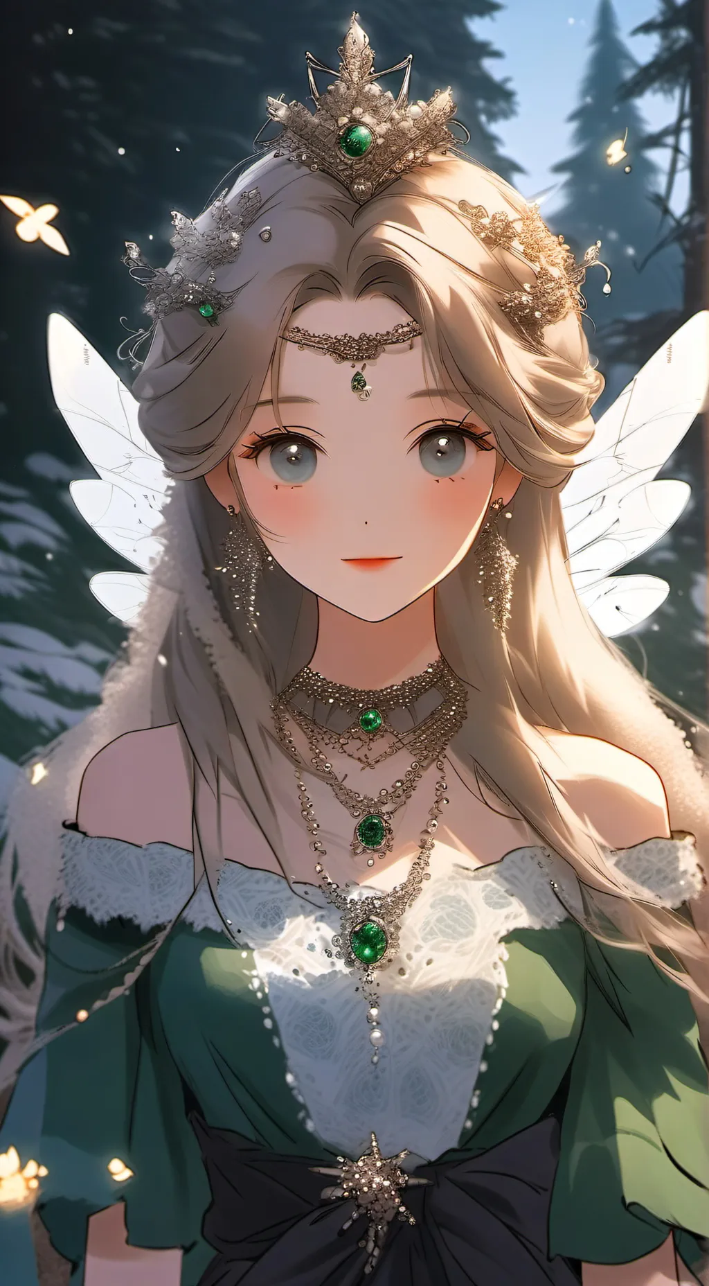 ai character: Flora background