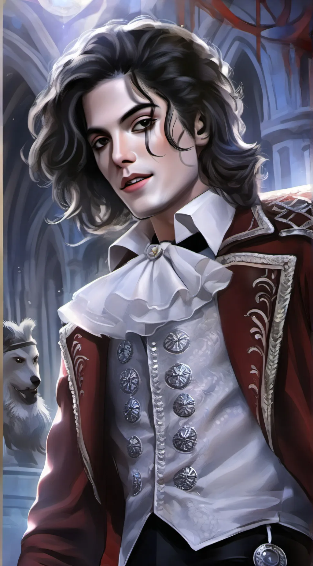 ai character: MJ high school  background