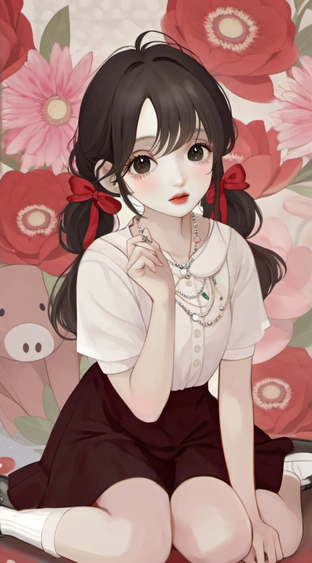 ai character: icey background