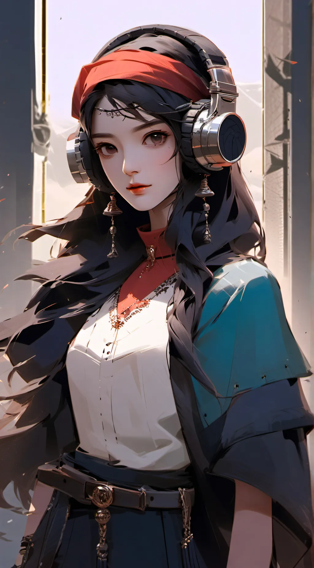 ai character: Speaker women  background