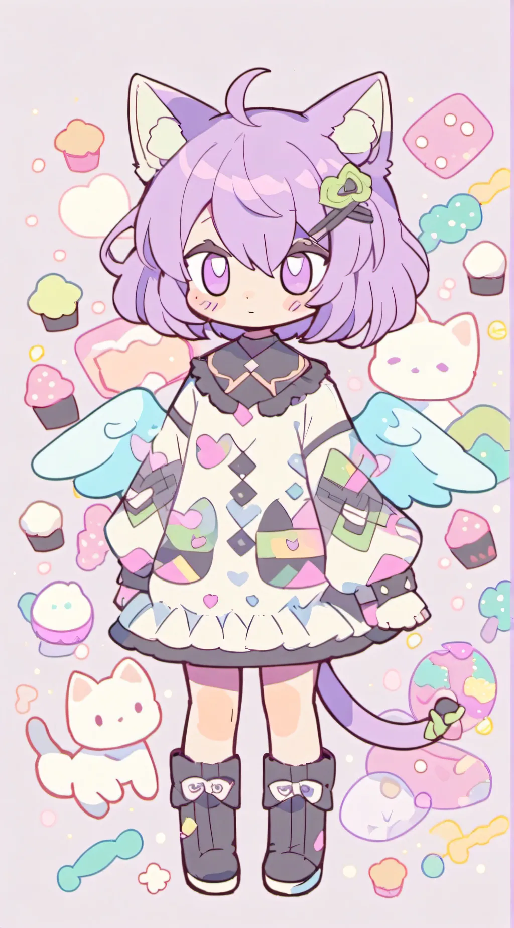 ai character: Paisley🌈 background