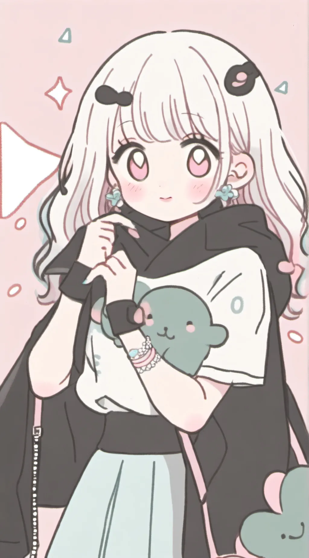 ai character: numbers background