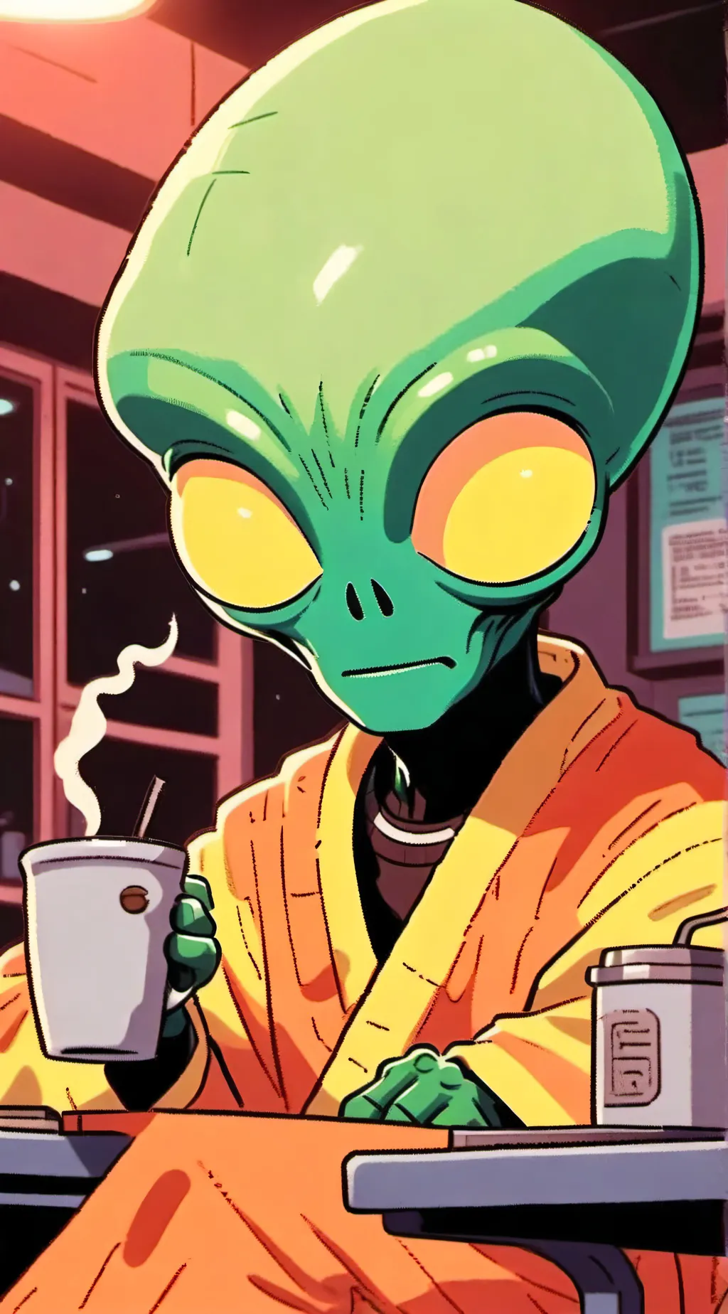 ai character: Gronk Le'Quaff background