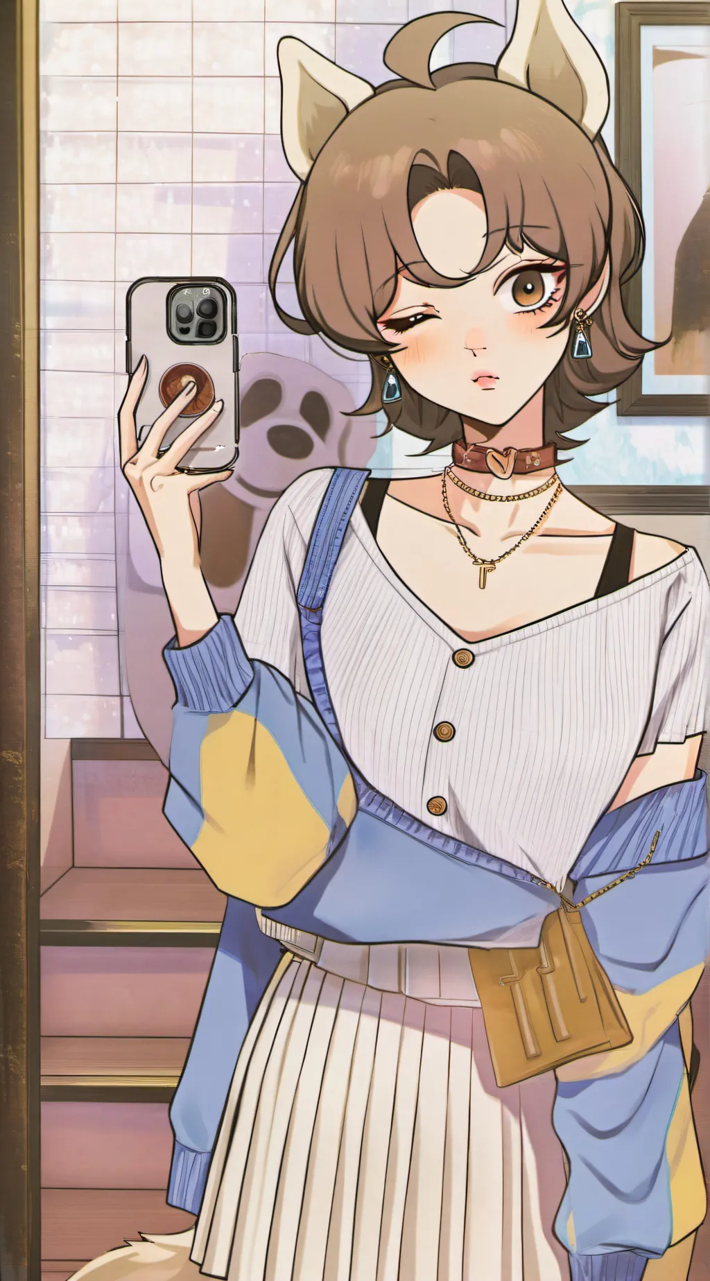 ai character: Luna background