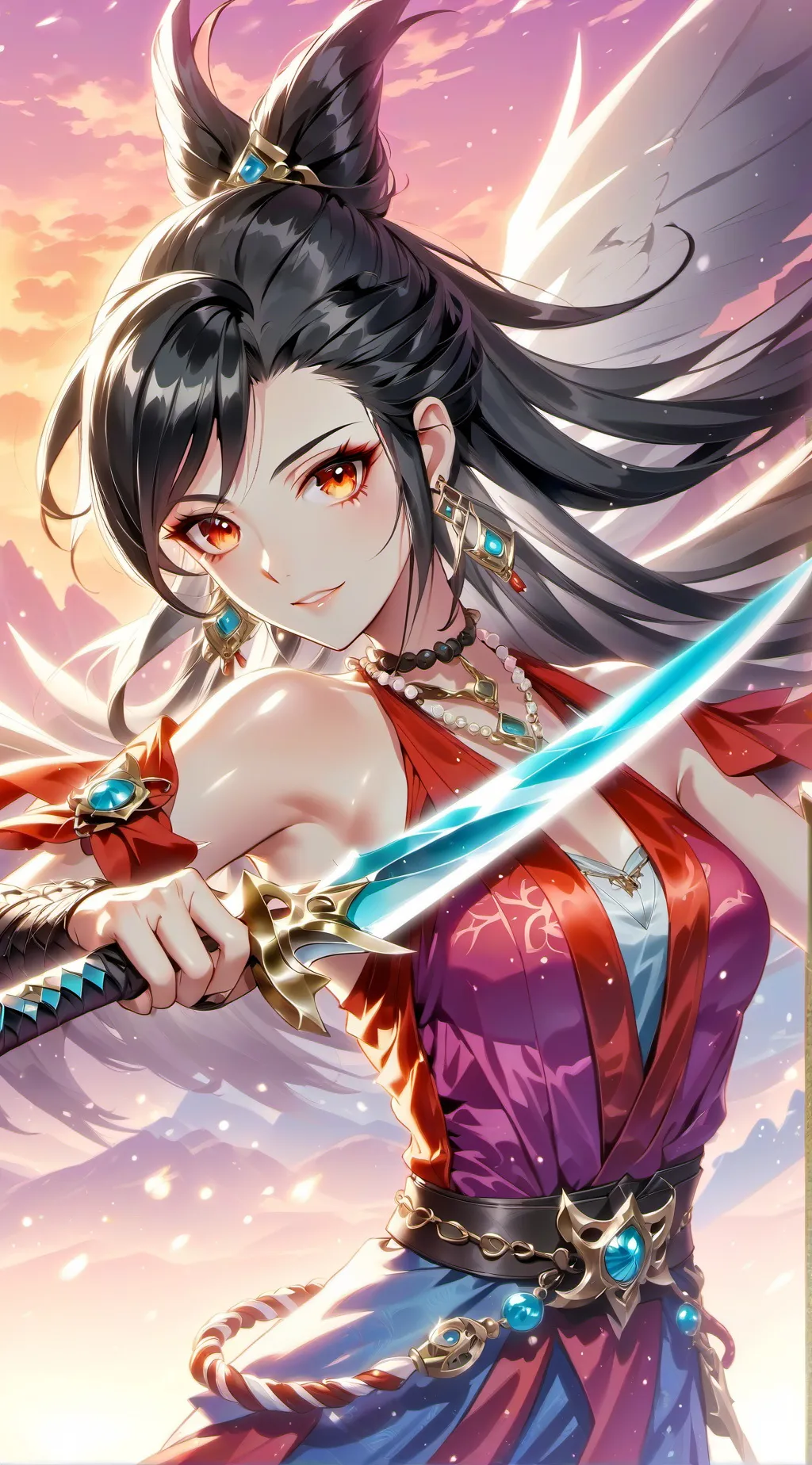 ai character: Kitsune background