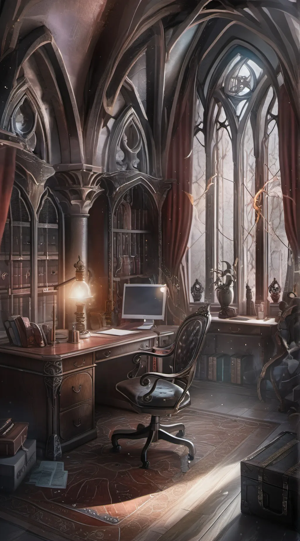 ai character: HH x THE OFFICE background