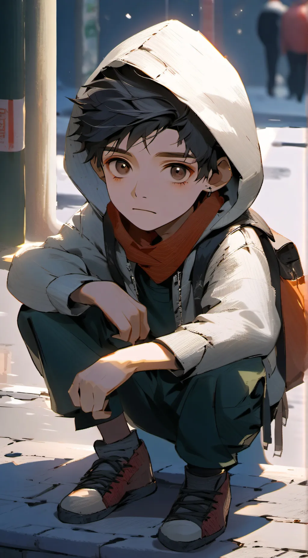 ai character: Homeless child background