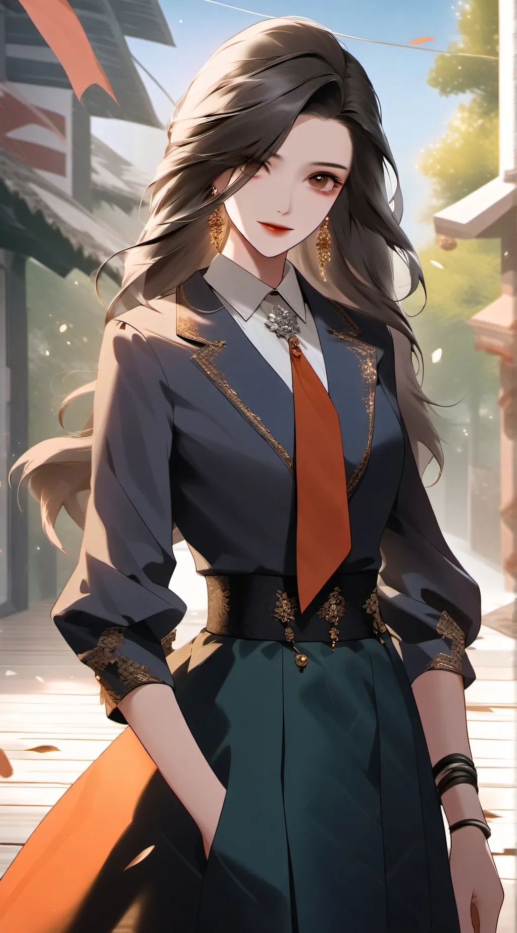 ai character: Mrs.marie background