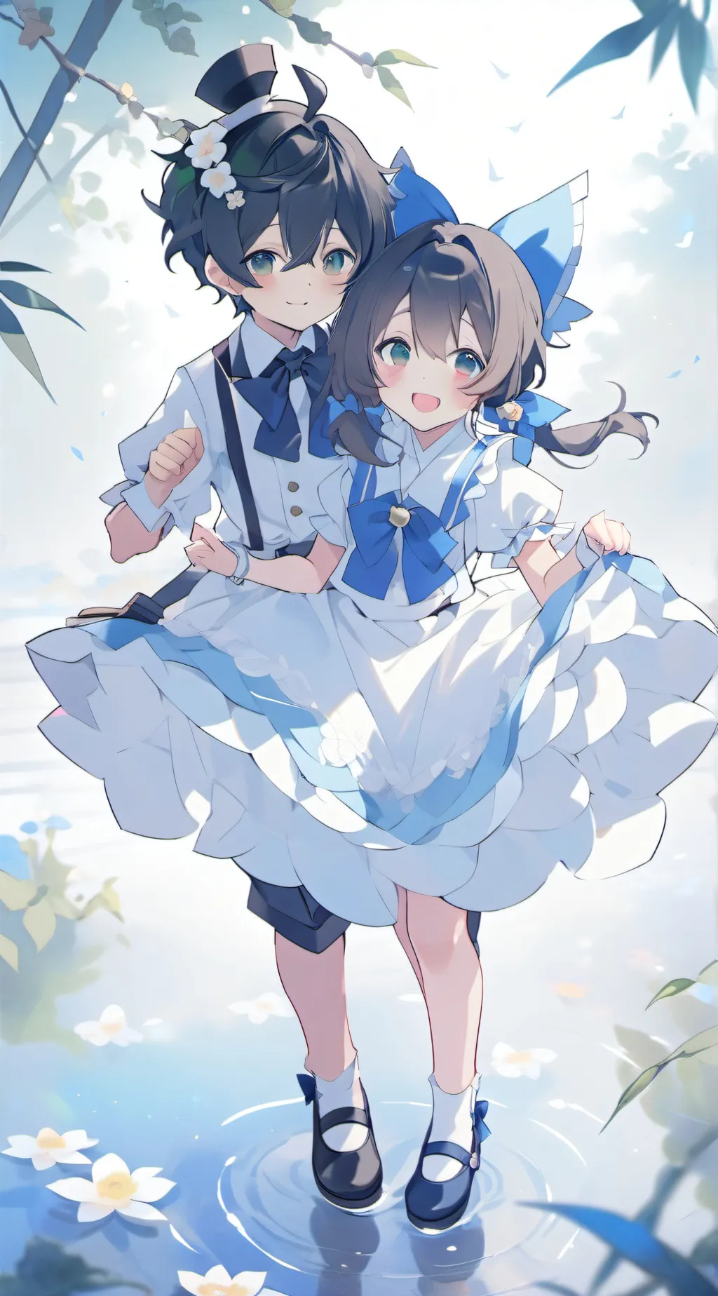 ai character: 🔥Tanjiro x Kanao🌸 background