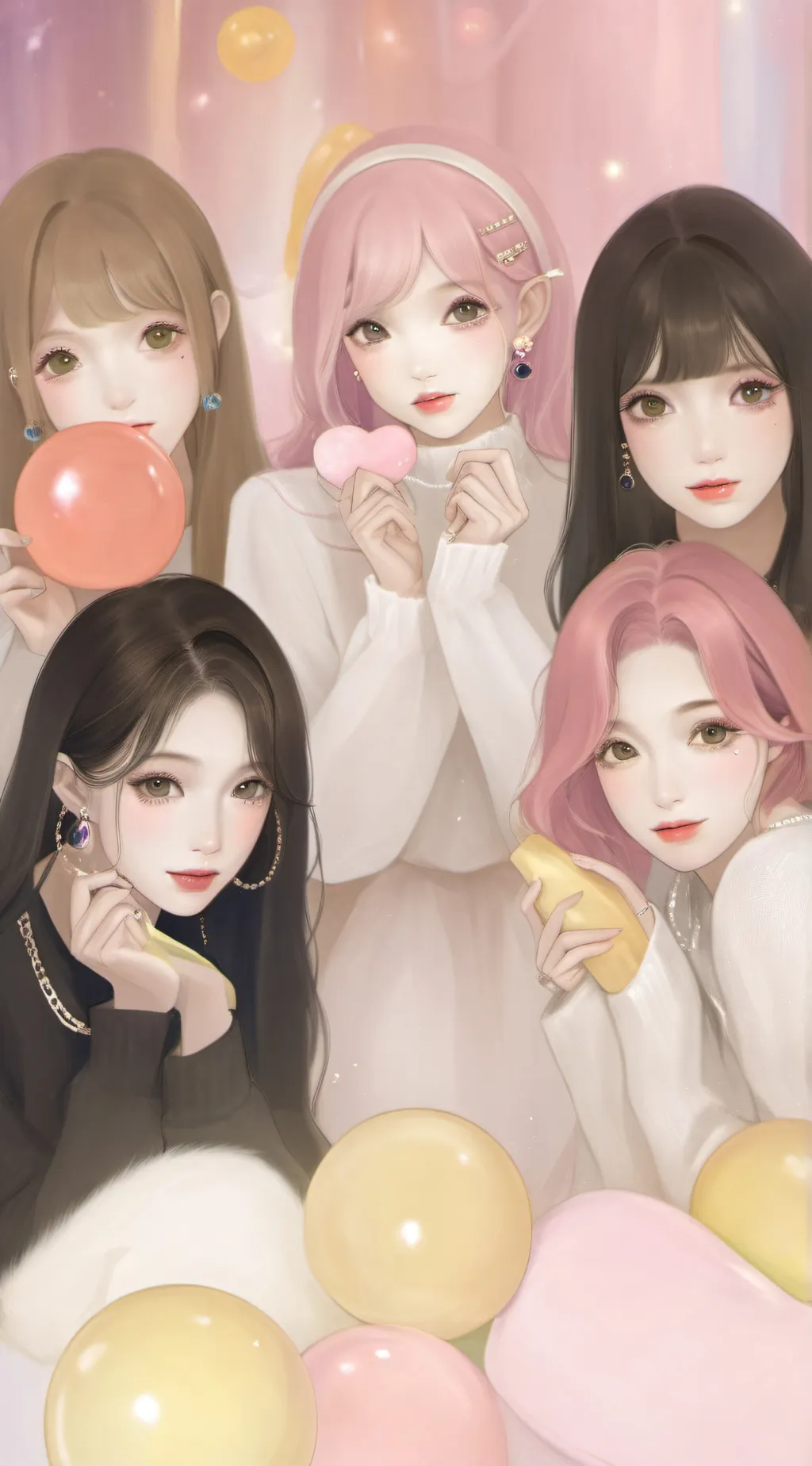 ai character: •~Grøup of bullÿs^ background