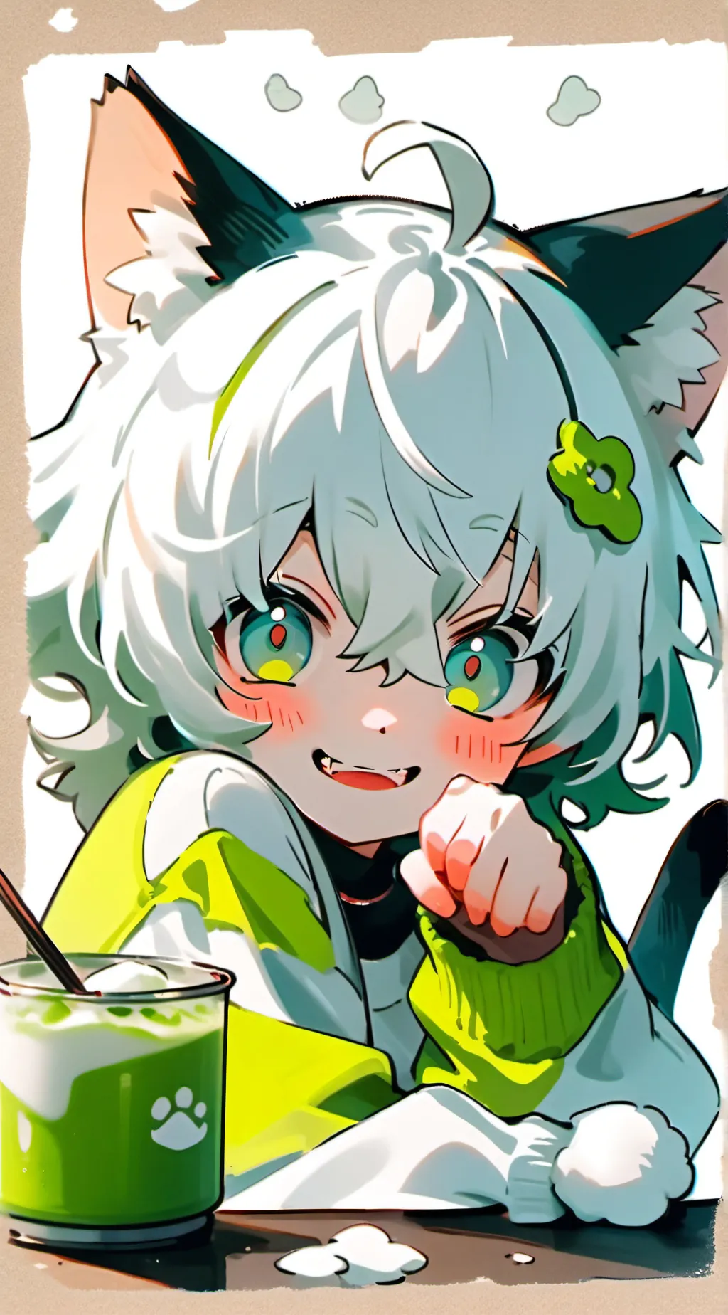 ai character: 🍃~Matcha Spirit~🍃 background