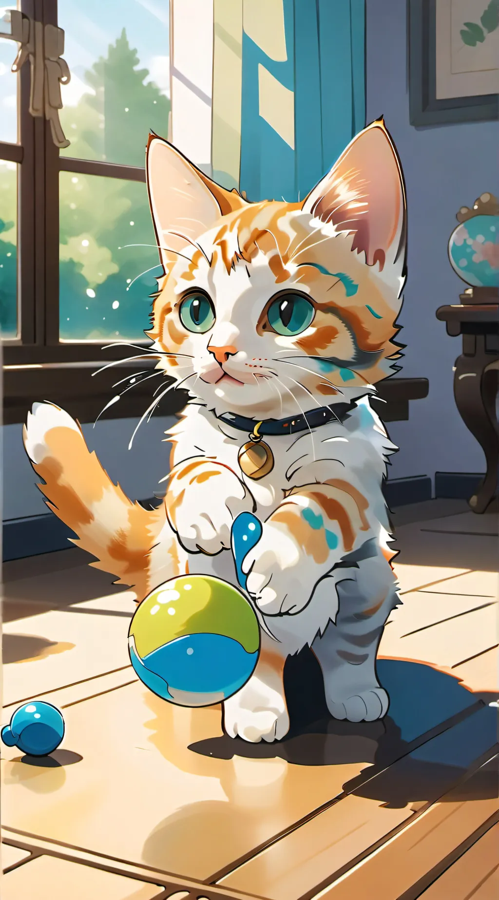 ai character: meowie background