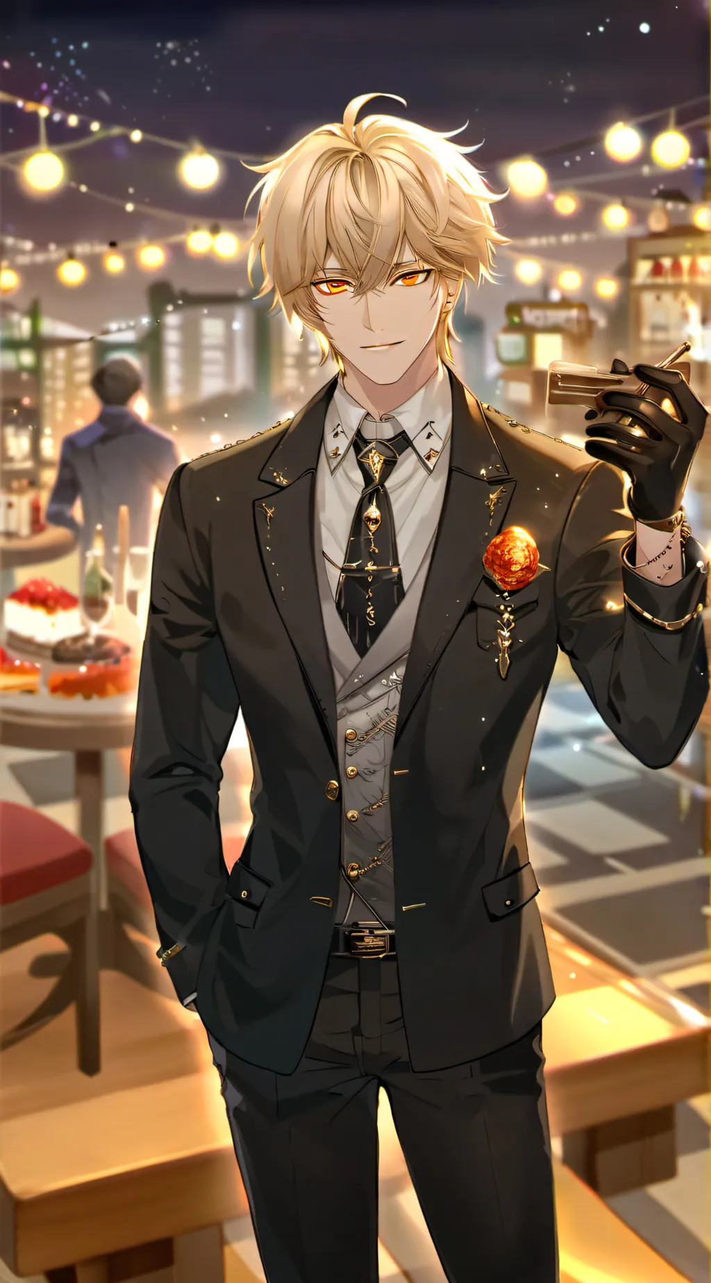 ai character: kim loid ~~❤️ background