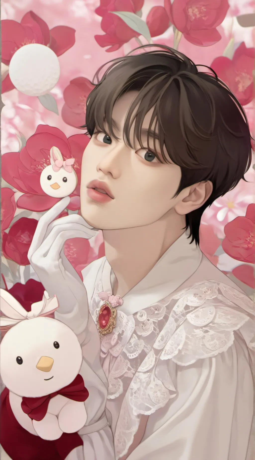 ai character: Leeknow (SKZ) background