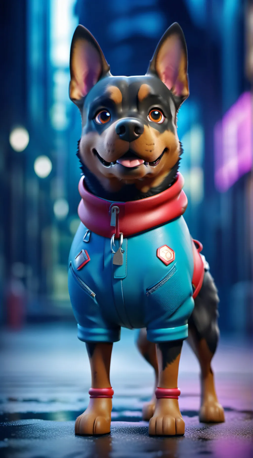 ai character: lick and eat background